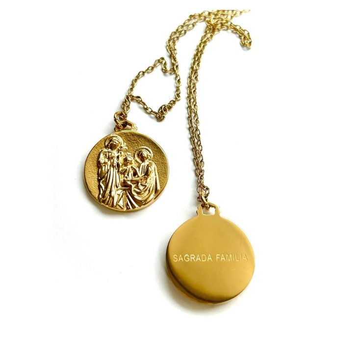 Colgante con medalla Sagrada Familia