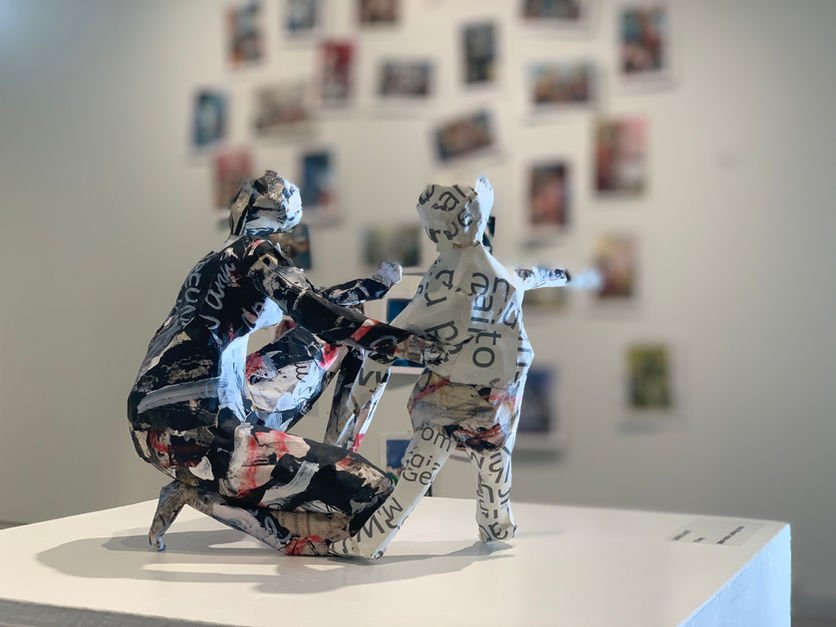 If Only
2022
Sculpture: paper mache & acrylic painting scraps