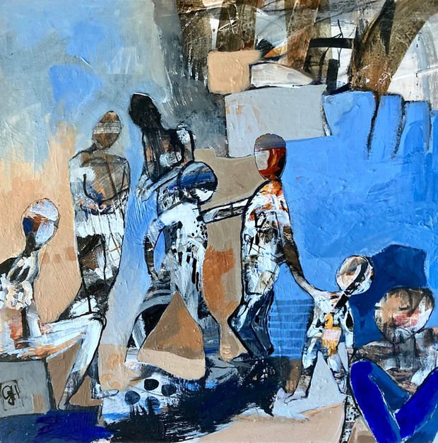 Urban Movement #2
2021
Acrylic on wood
10 x 10 in / 26 x 26 cm