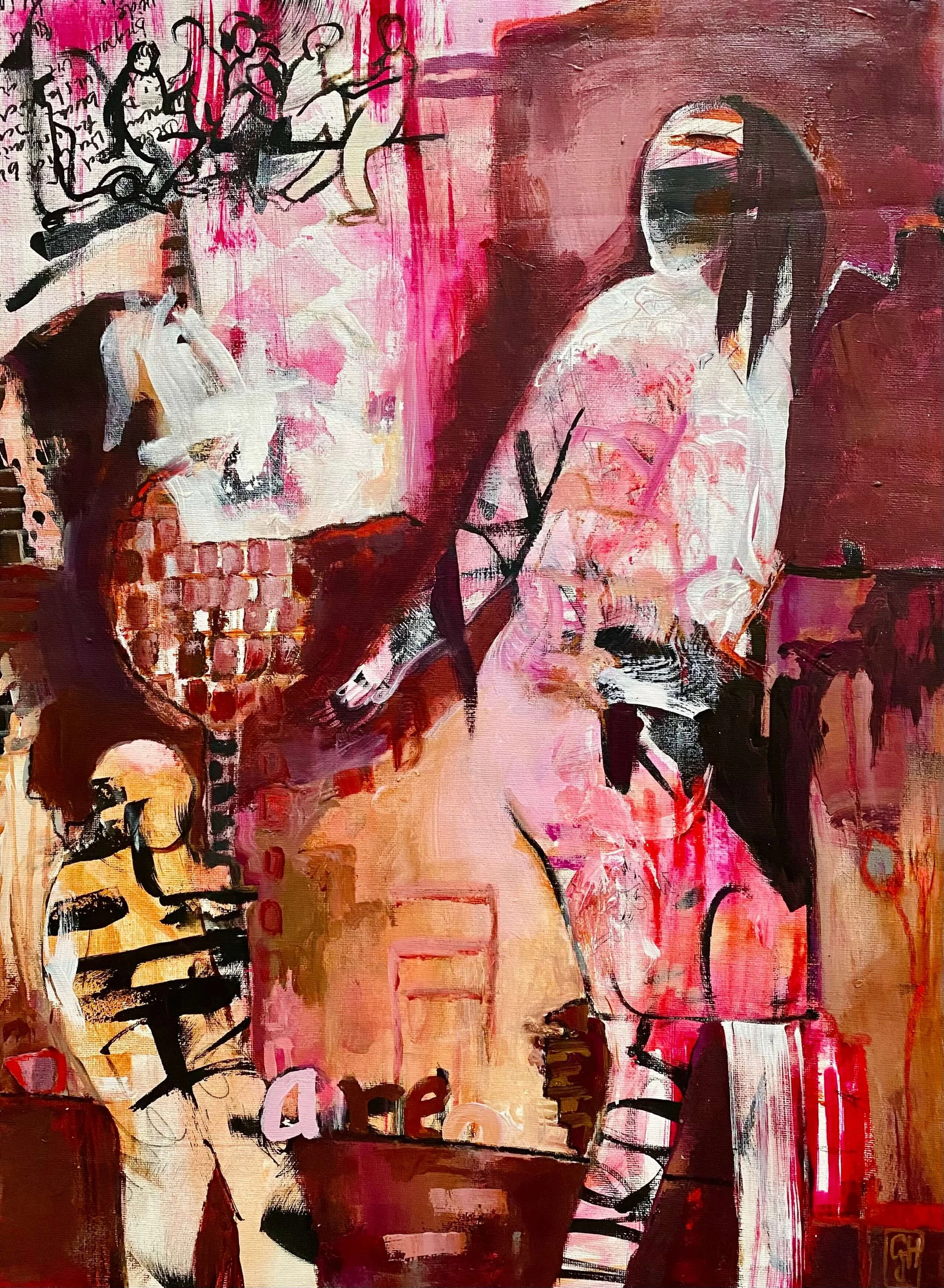 Are
2024
Acrylic on un-stretched canvas
58 x 43 cm / 23 x 17 in
Private collection