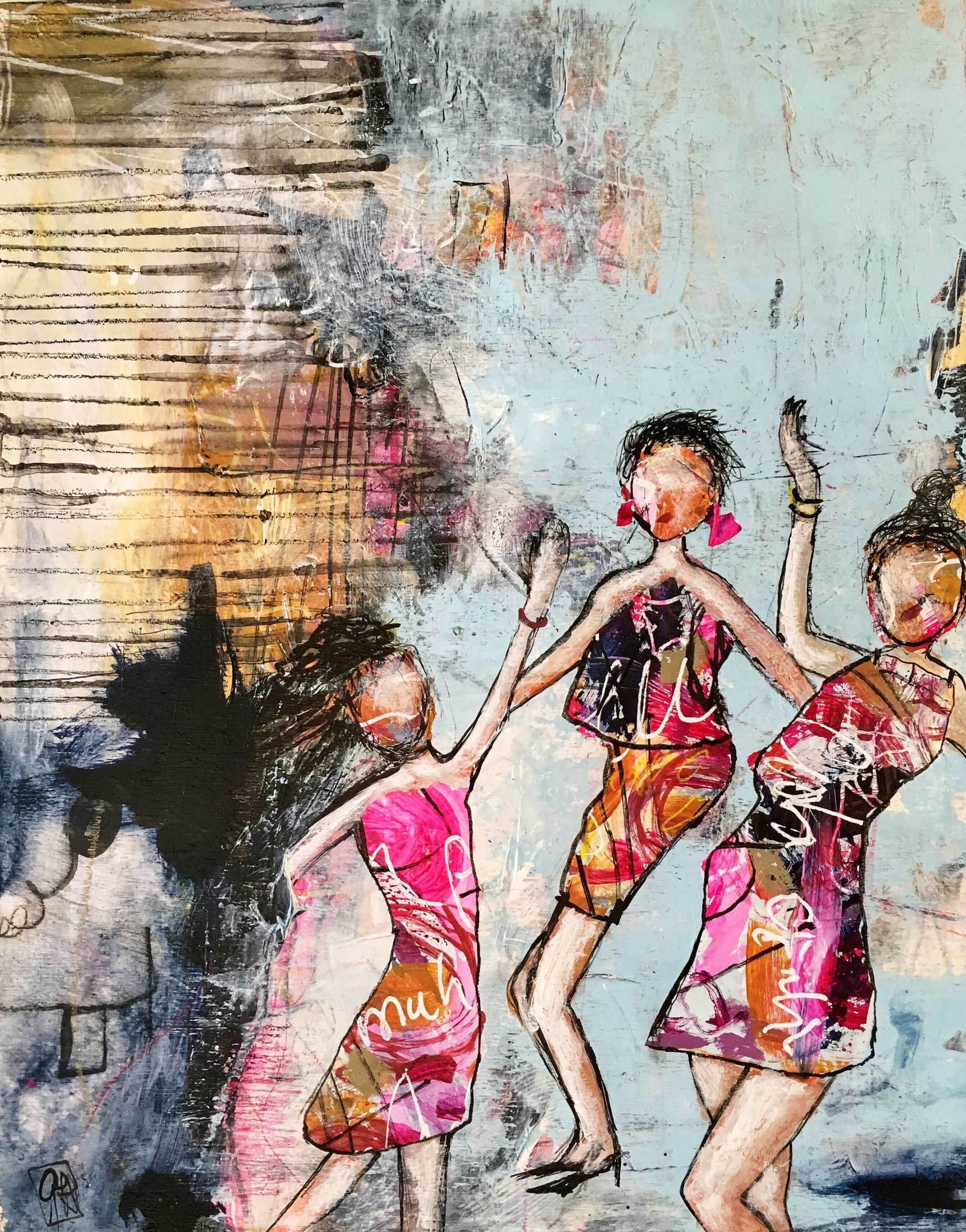 Still Dancing 2019
Mixed media on wood
11 x 14 in / 28 x 36 cm
Private collection