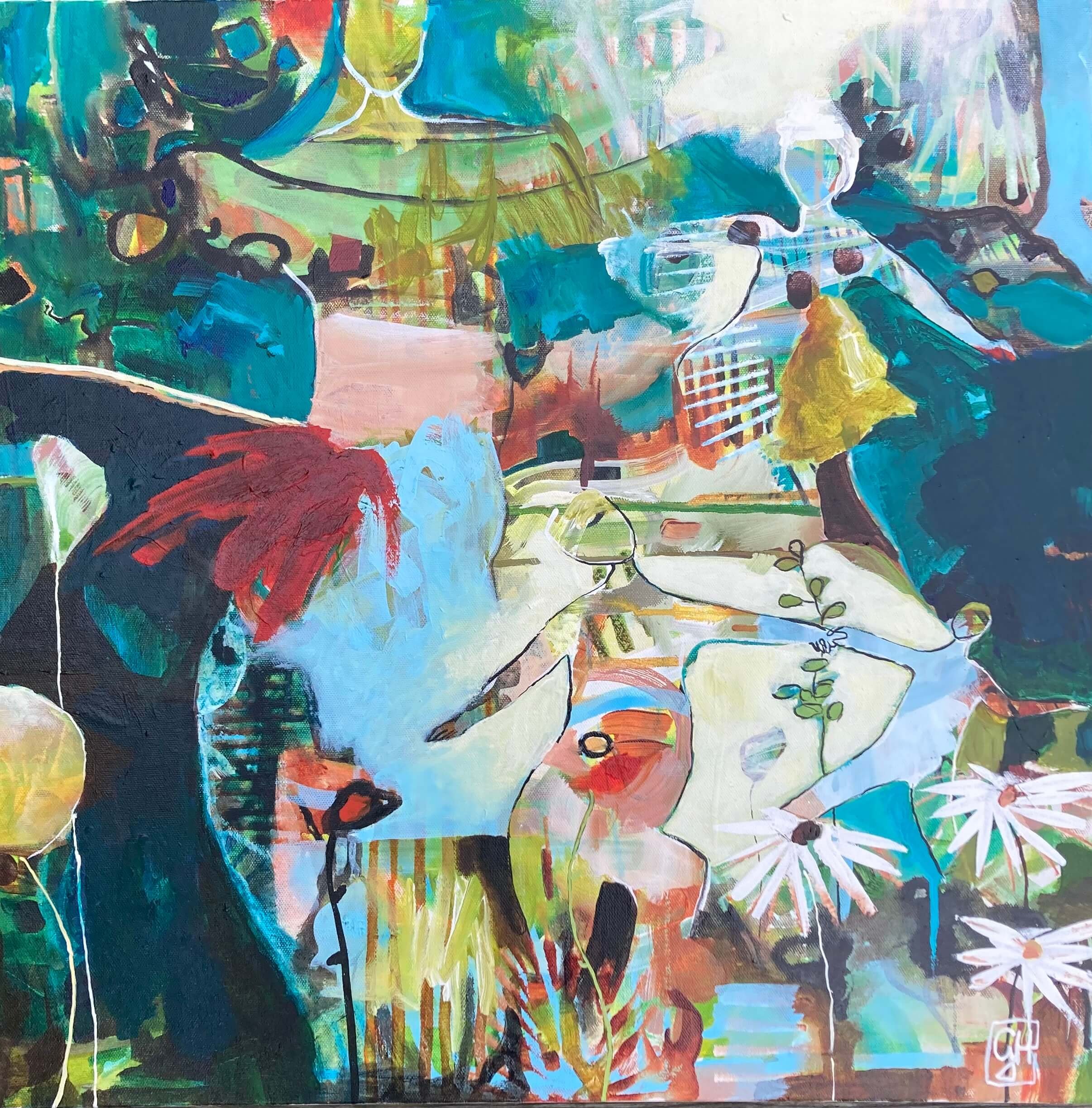 Flora’s Garden
2023
Acrylic on Canvas
24 x 36 in / 61 x 91 cm
Available
Hommage to Flora Bowley