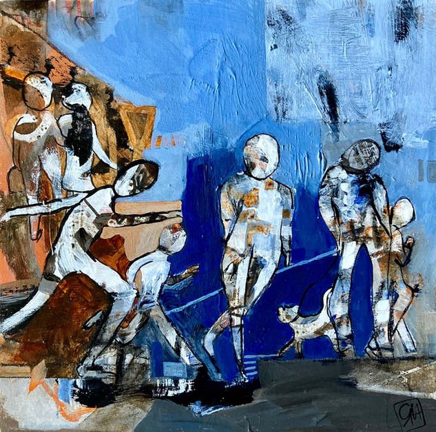Urban Movement #7
2021
Acrylic on wood
10 x 10 in / 26 x 26 cm
Private Collection