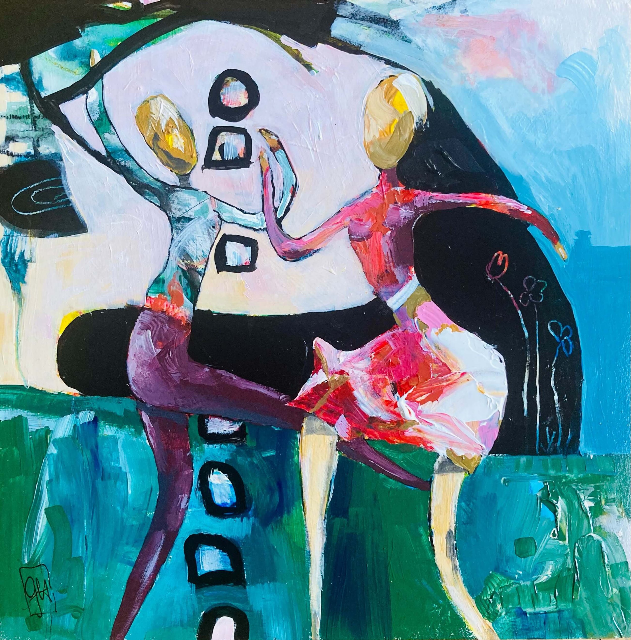 Shake that Bootie
2020
Acrylic on wood
10 x 10 in / 25 x 25 cm
Private collection