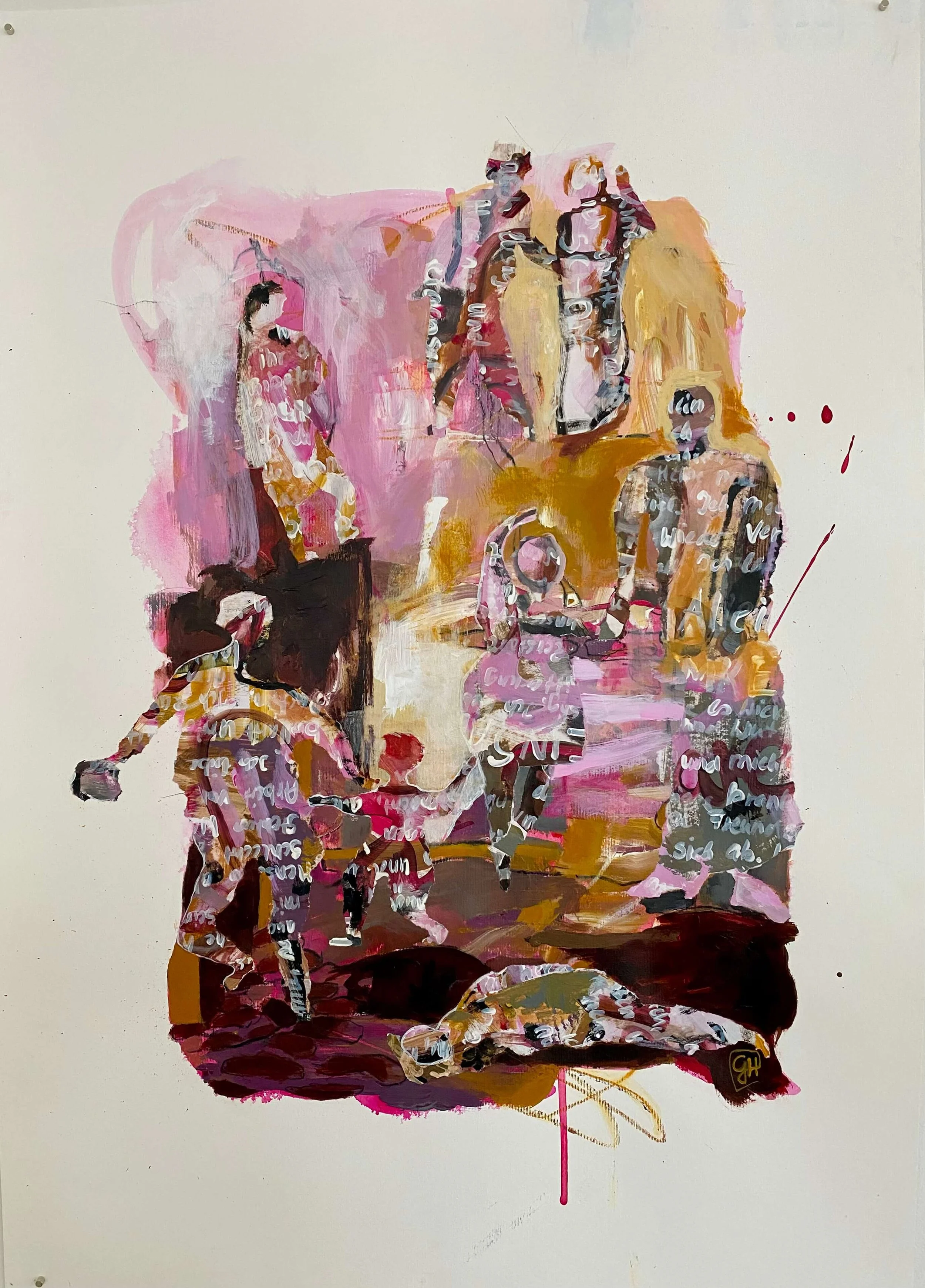 Remember Time Slowed
2024
Mixed media collage on paper
100 x 70 cm / 40 x 28 in
Title from "Damned Honey" 
by Alison J. Barton