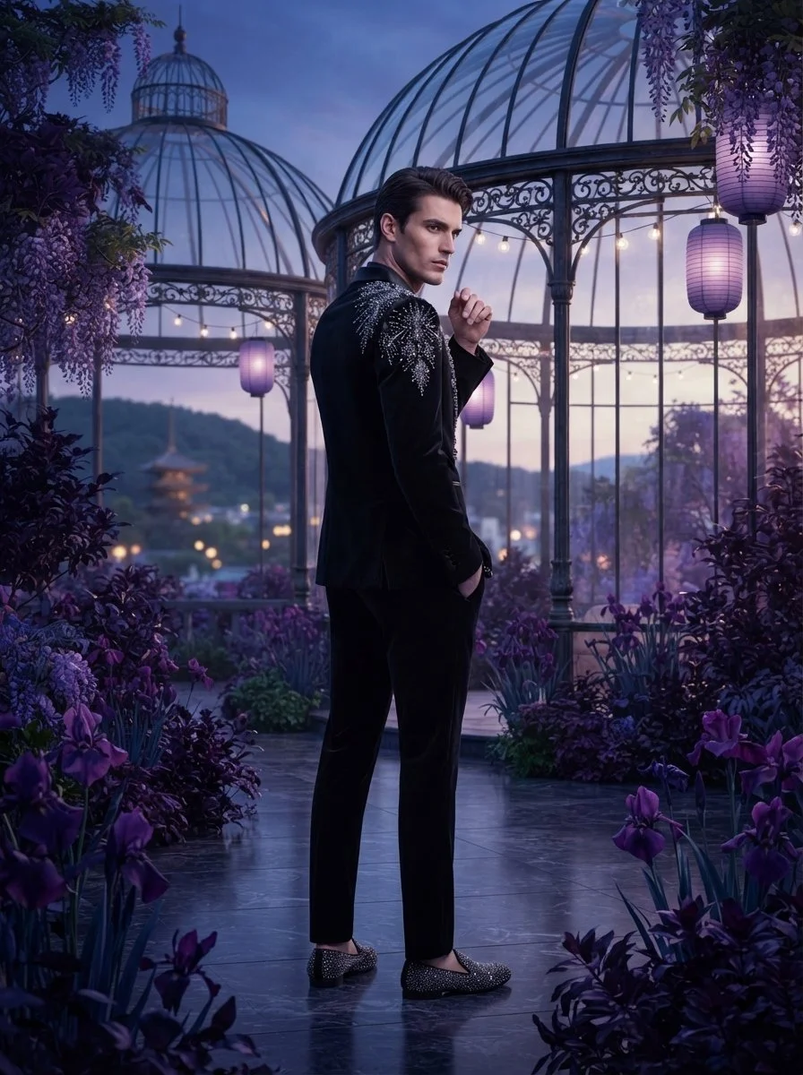 Model_wearing_velvet_suit_202608061940.jpeg