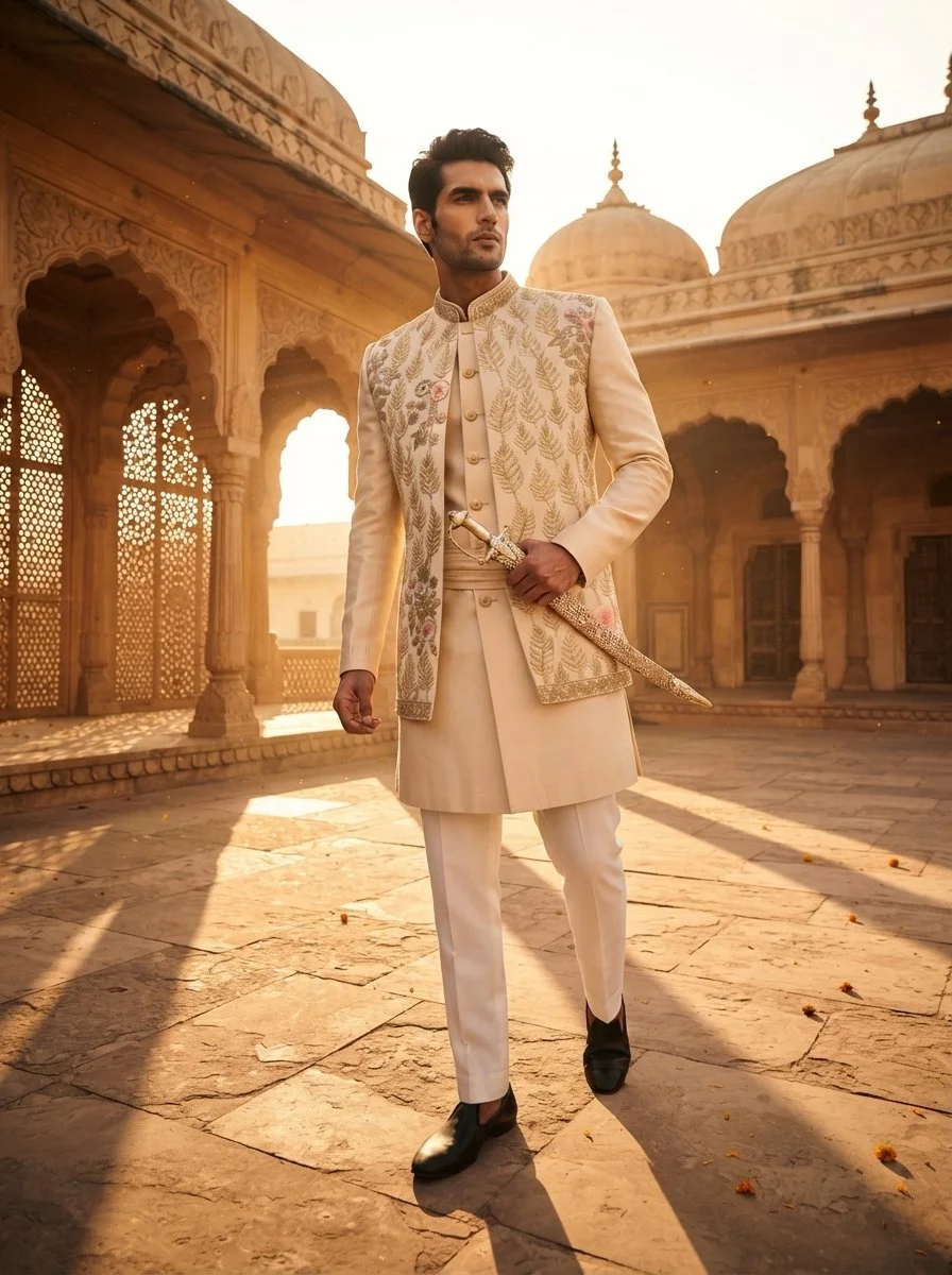 Model_wearing_cream_sherwani_202608070647.jpeg