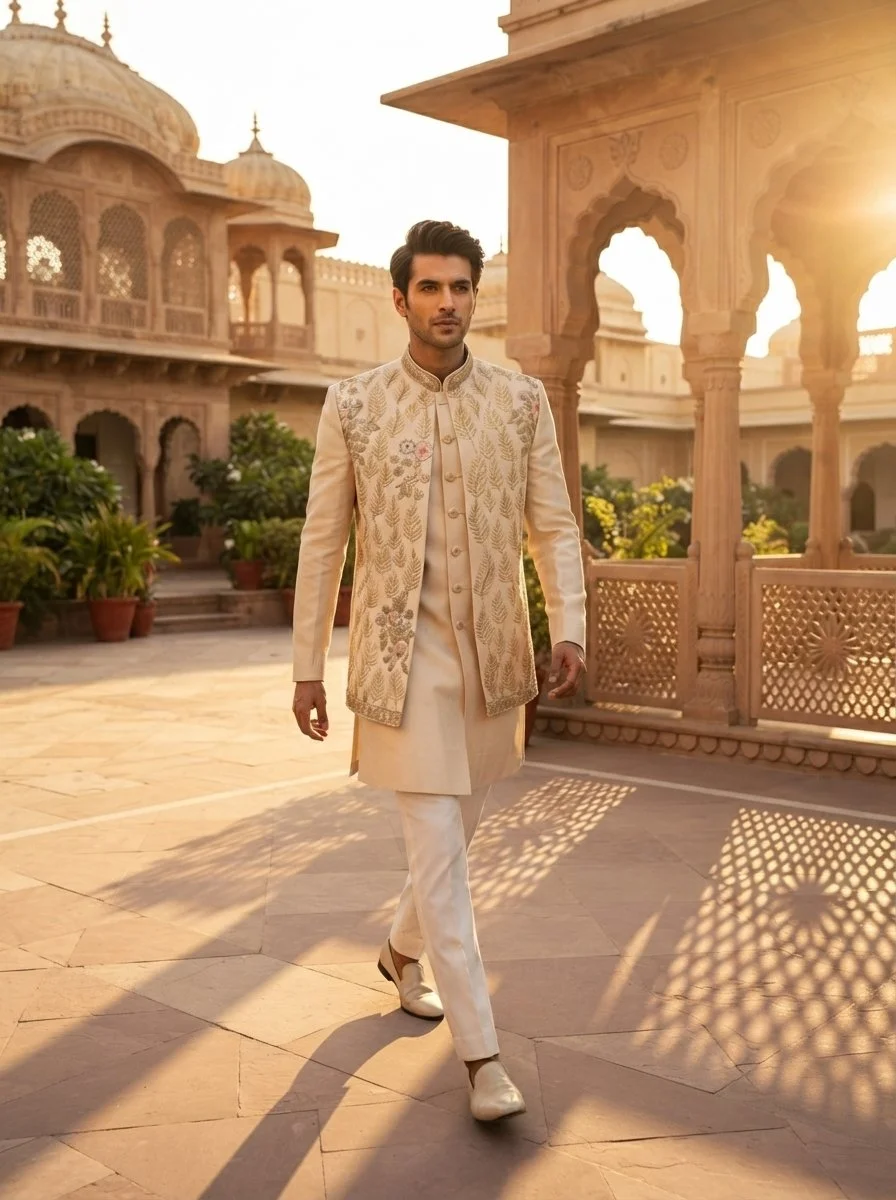Man_walking_in_cream_sherwani_202608070647.jpeg