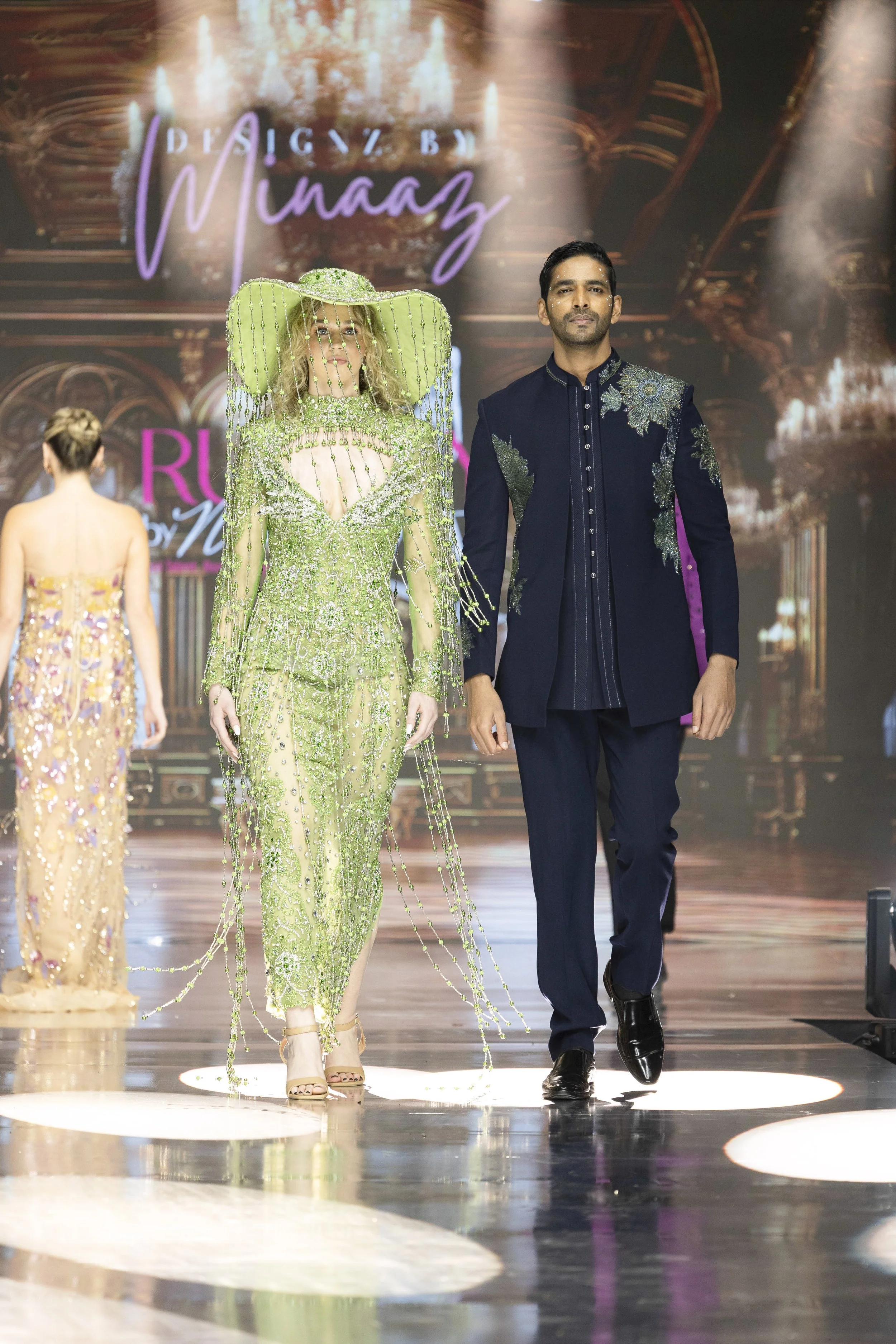 Emerald Dynasty Couture & Sapphire Regent Ensemble