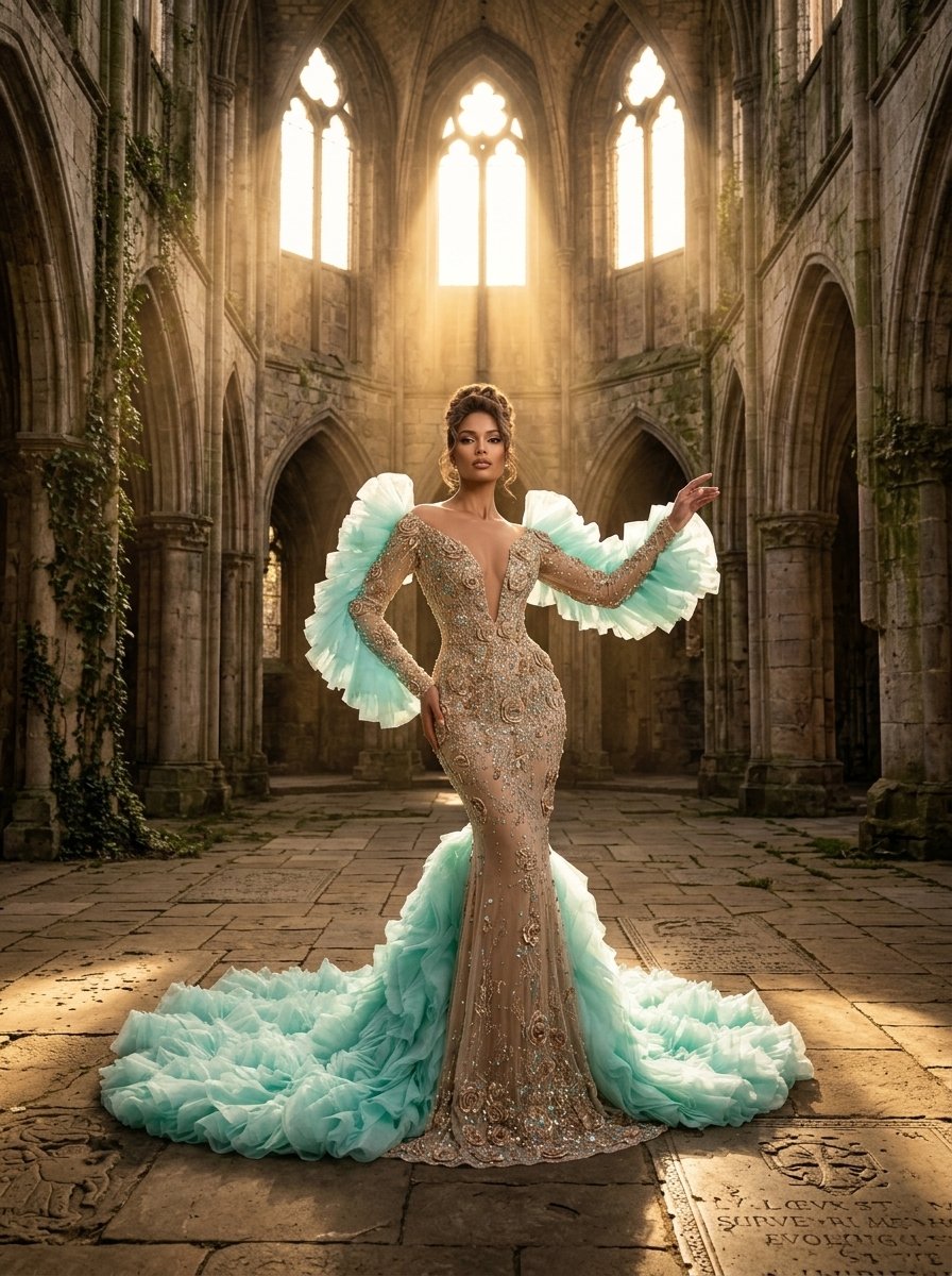 Mint‑Gilded Celestia