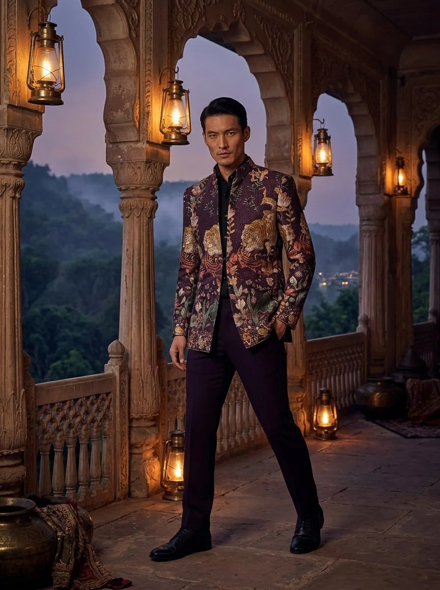 Noir Orchid Brocade