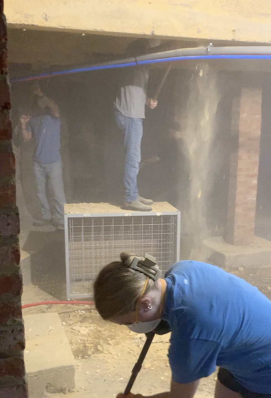 Construction at Claudiu's Church