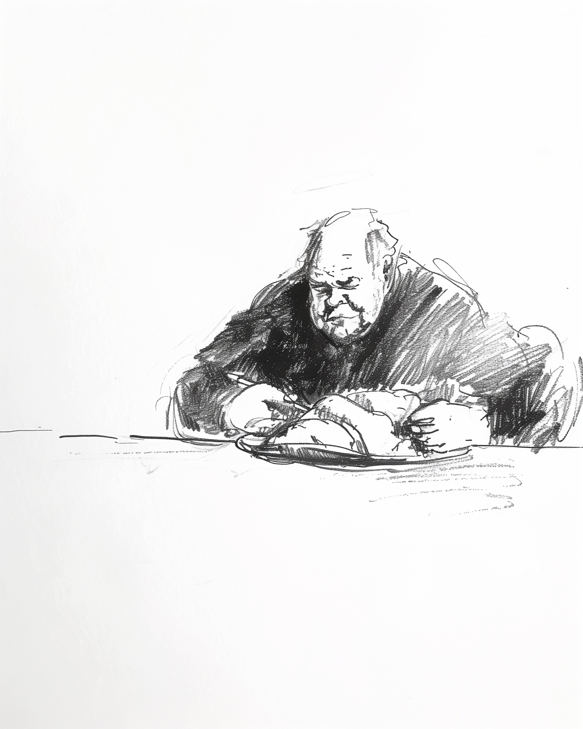 Das Gewicht des Tellers