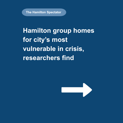 The Hamilton Spectator article on the report release  