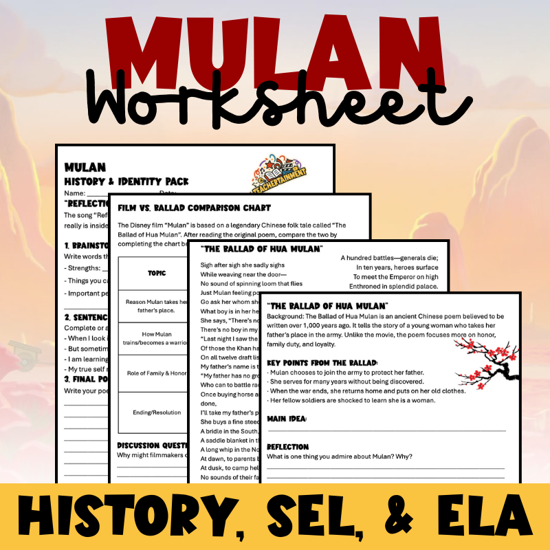 Mulan History & Identity | Worksheet