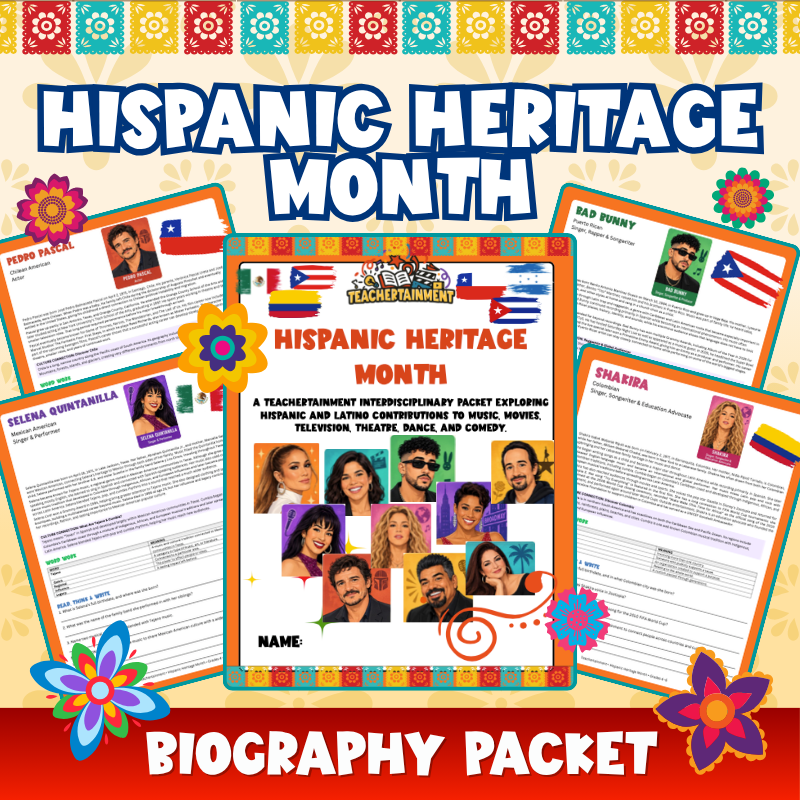 Hispanic Heritage Month | Biography Packet