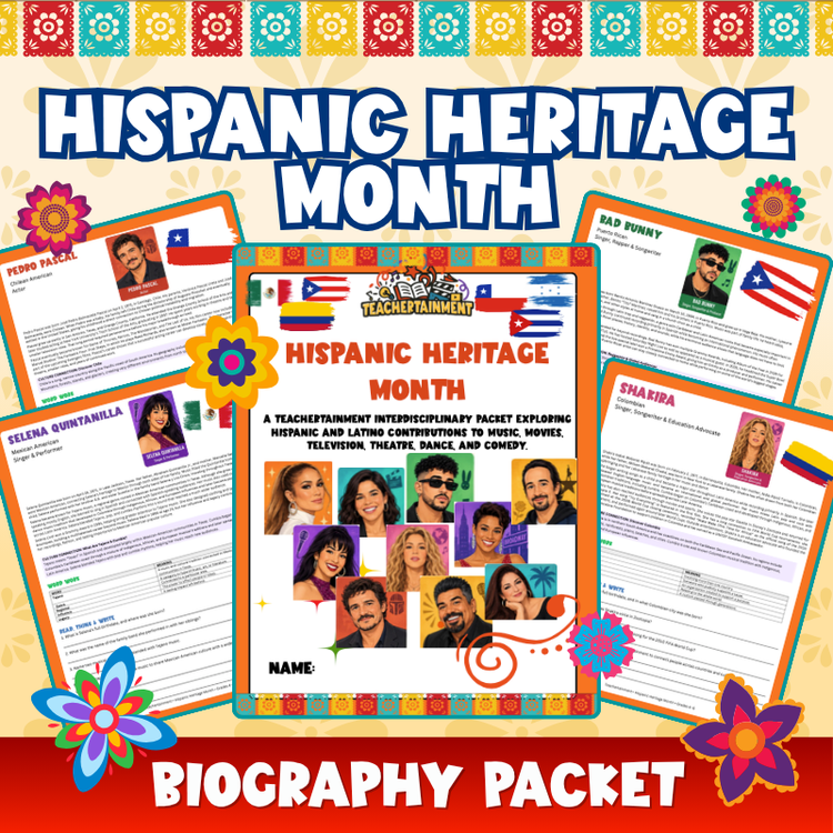 Hispanic Heritage Month | Biography Packet