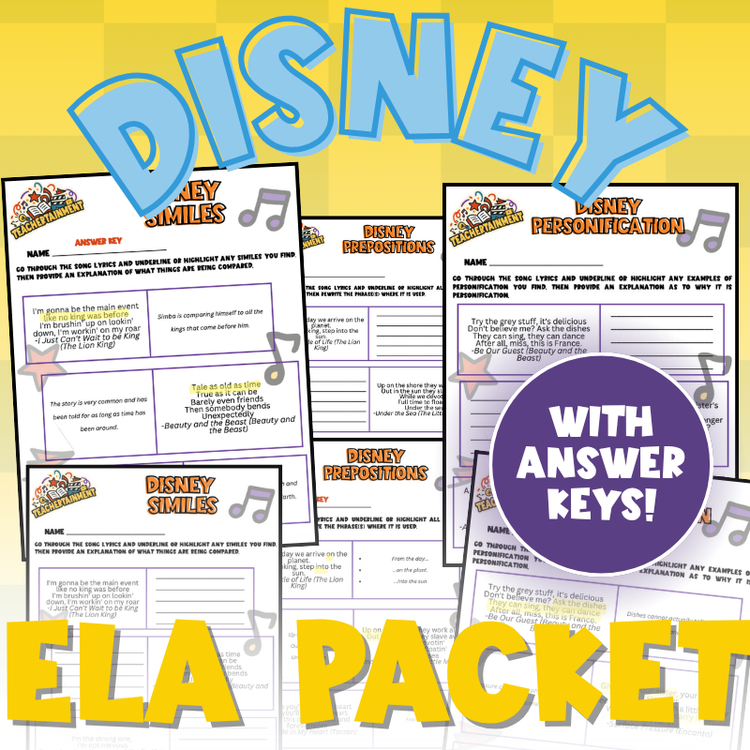 Disney ELA Packet