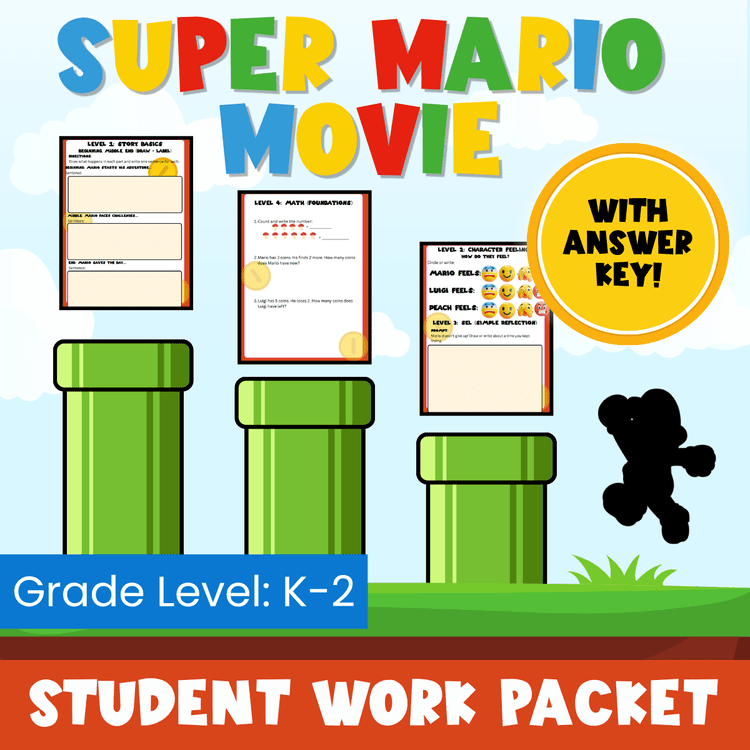 Super Mario Movie Packet Grade Level: K-2