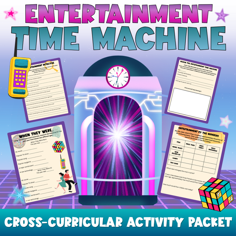 Entertainment Time Machine | Activity Packet