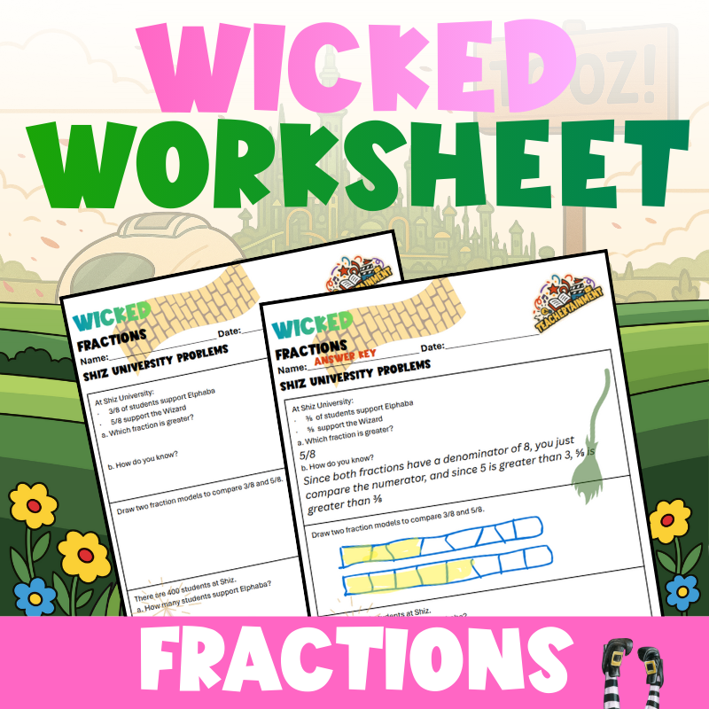 Wicked Fractions Worksheet | Elementary Math Practice