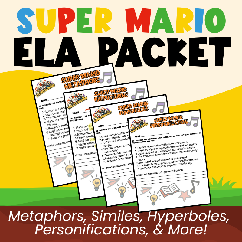 Super Mario ELA Packet
