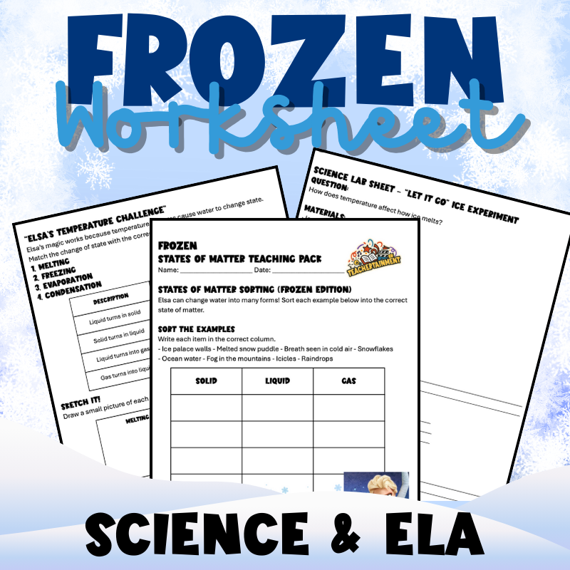 Frozen States of Matter | Worksheet