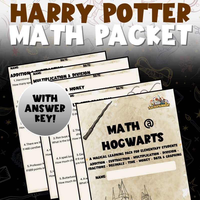 Harry Potter | Math Packet