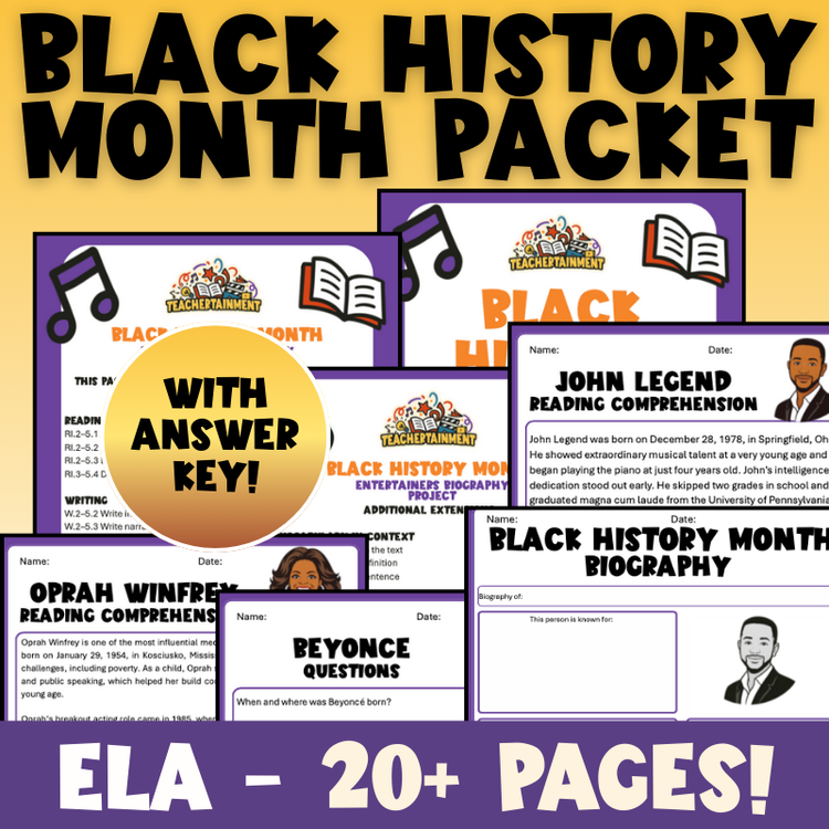 Black History Month | ELA Packet