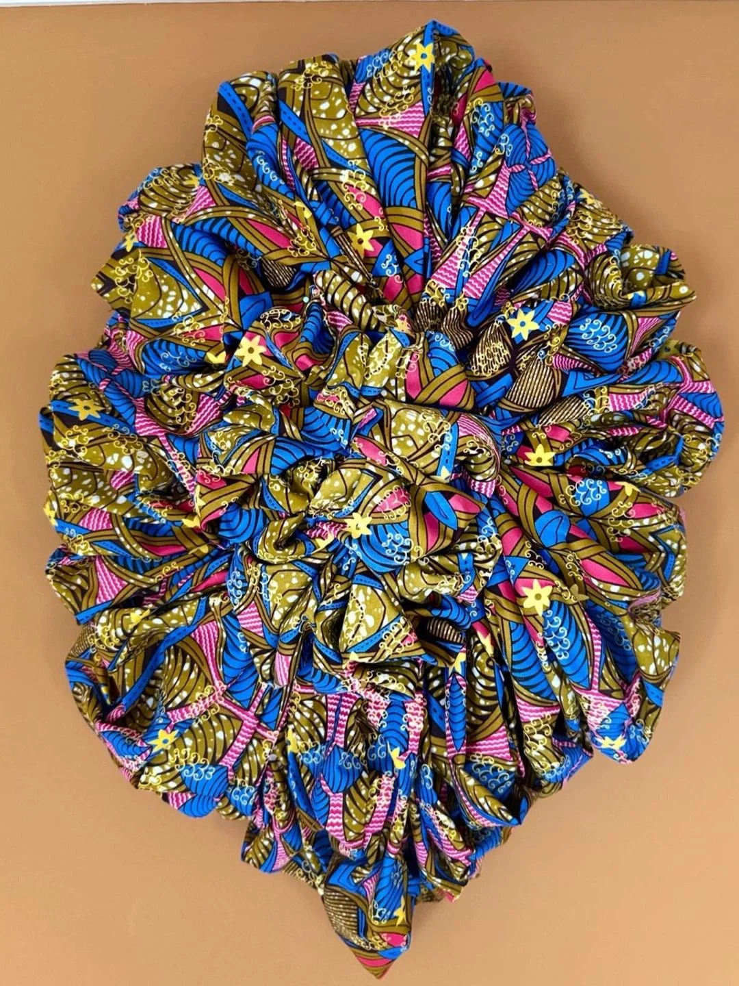 "Sika Star" - Hand Crafted African Print Wall Art Bow