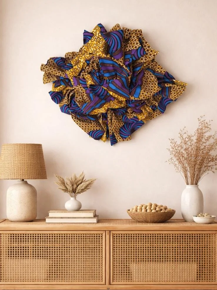 "Royal" Hand Crafted Sculptural Wall Art Bow