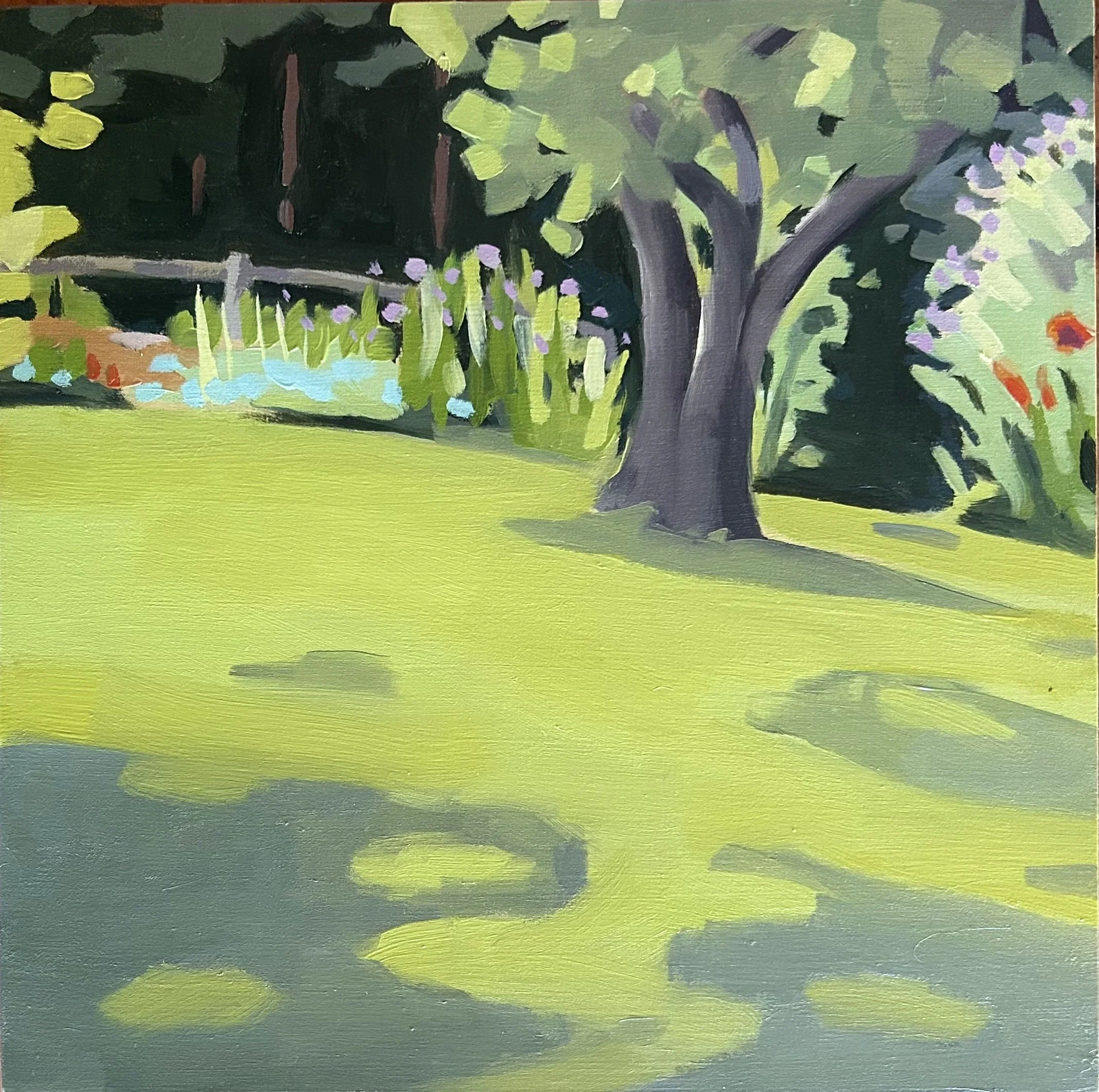  Near the Barn, 10x10, oil on cradled panel 