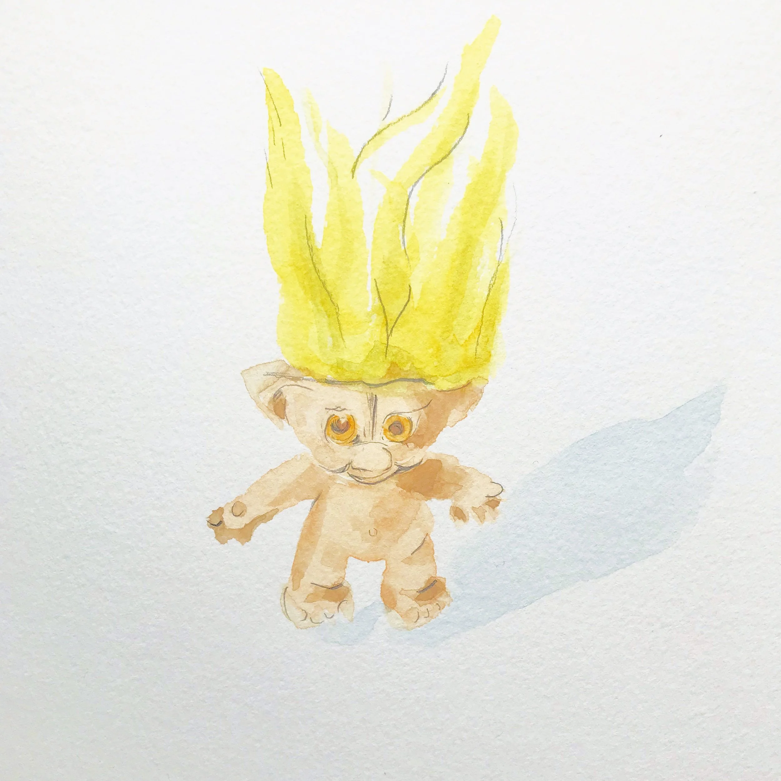  #14 of 25 objects in 50 days, 5x7, watercolor and graphite on paper 