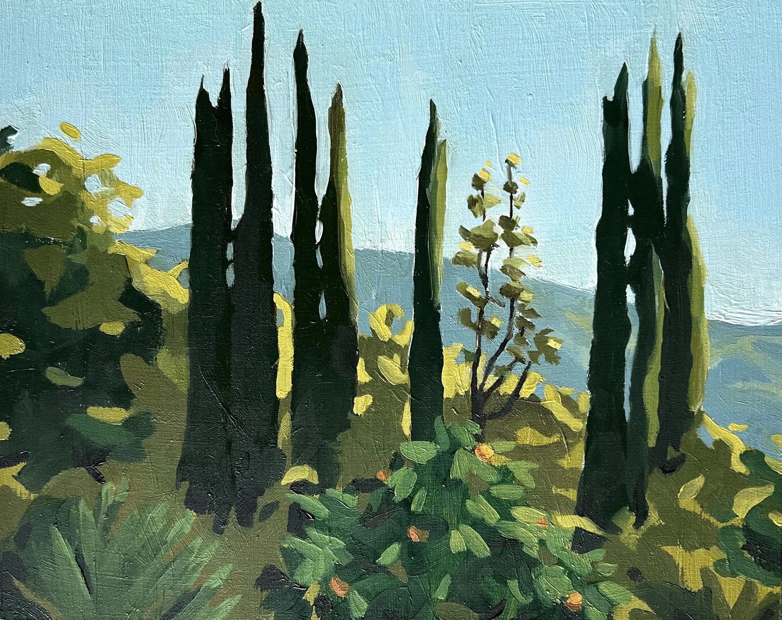  View from Coish Dara, 10x8, oil on cradled panel 
