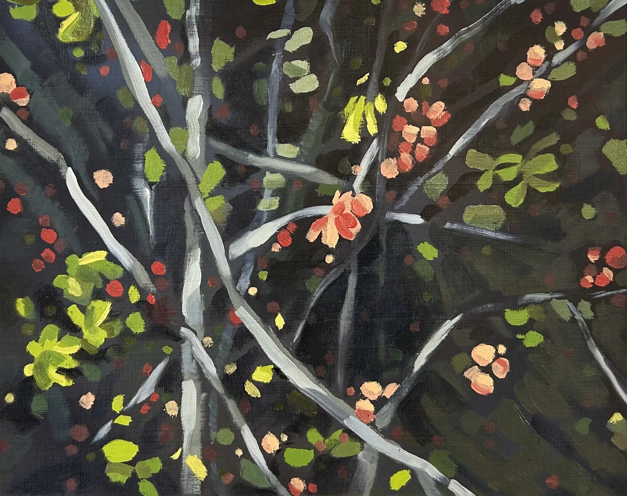  Budding, 11x14, oil on cradled panel 
