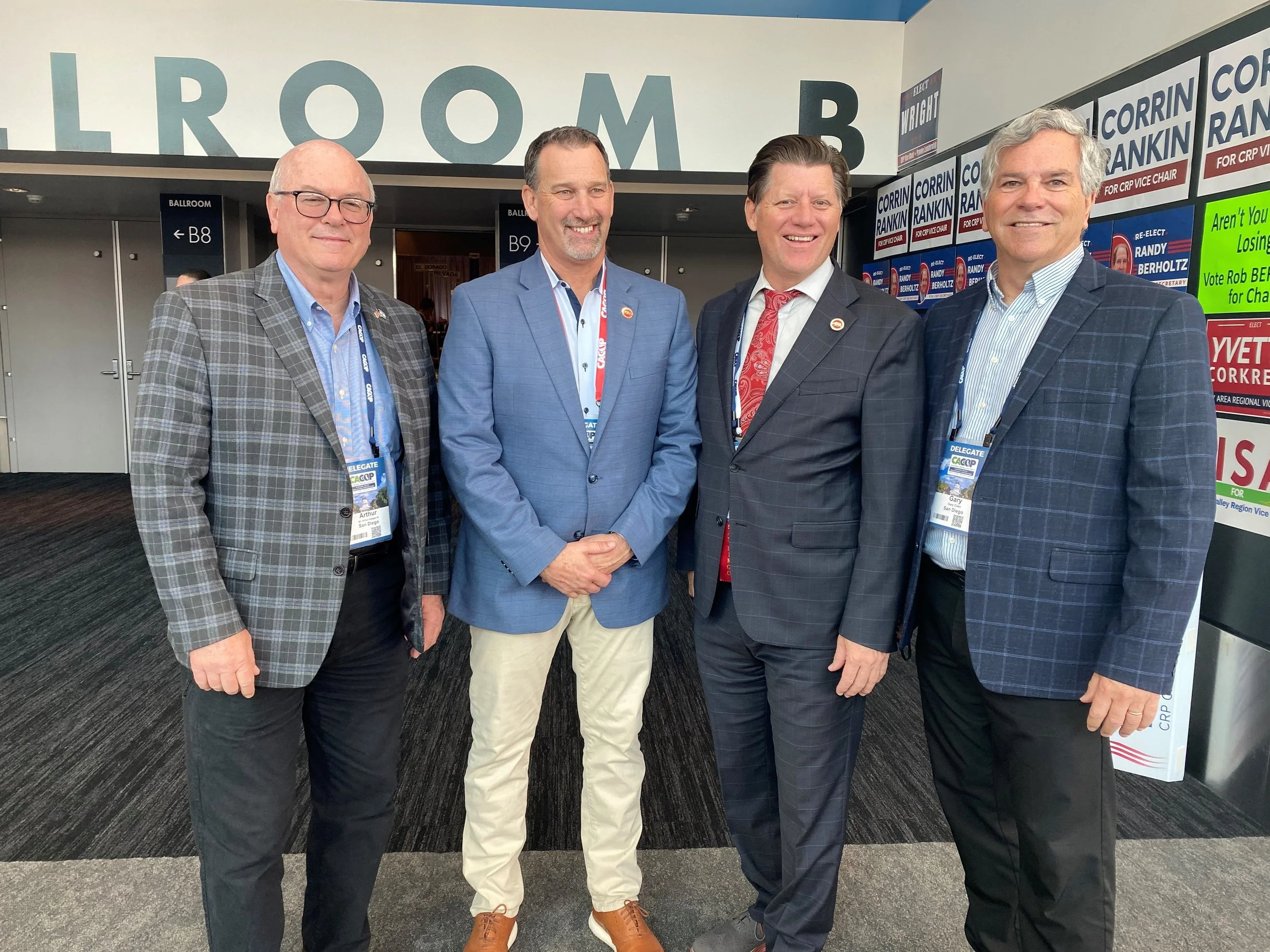 Art with Senators Brian Dahle, & Brian Jones, Pastor Gary Cass,