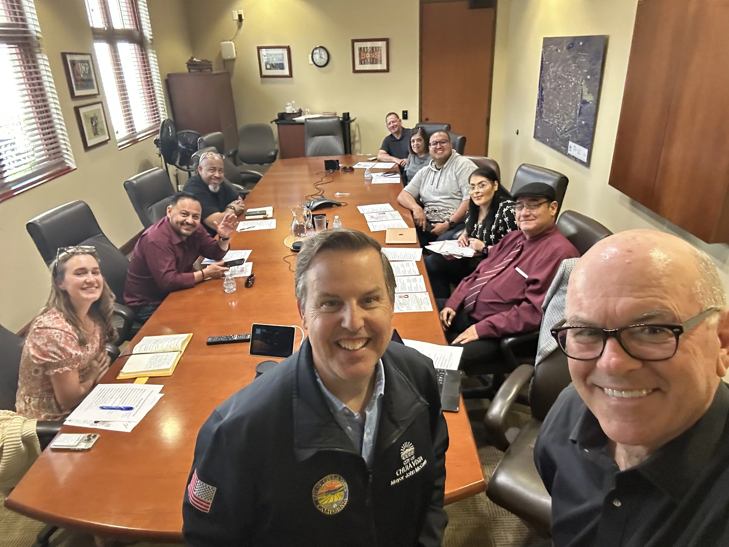 Chula Vista Mayor John McCann and South Bay Clergy leaders