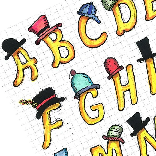 Alphabet Hat Print 16x20 sized detail.jpg