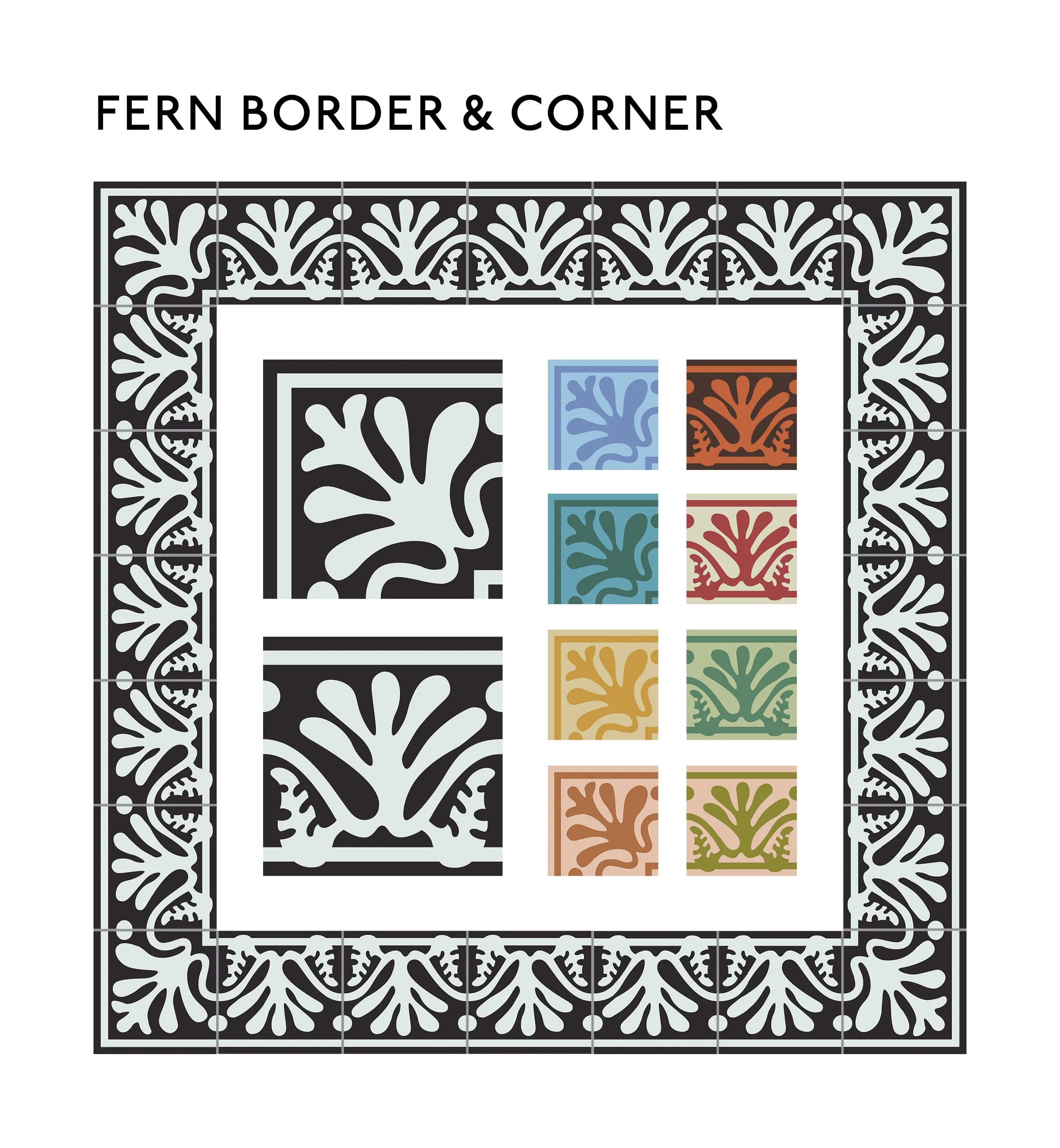 Fern Border &amp; Corner