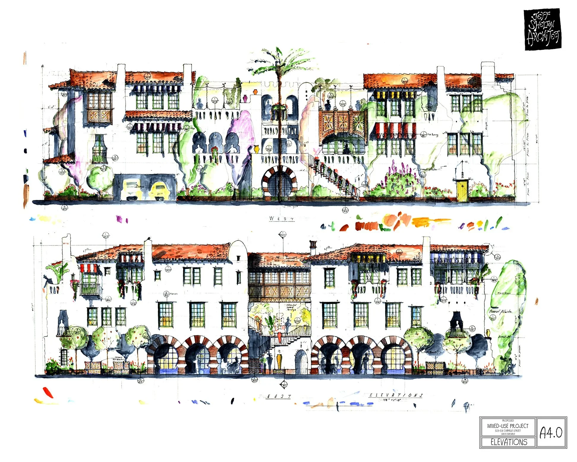 El Andaluz Elevation Print