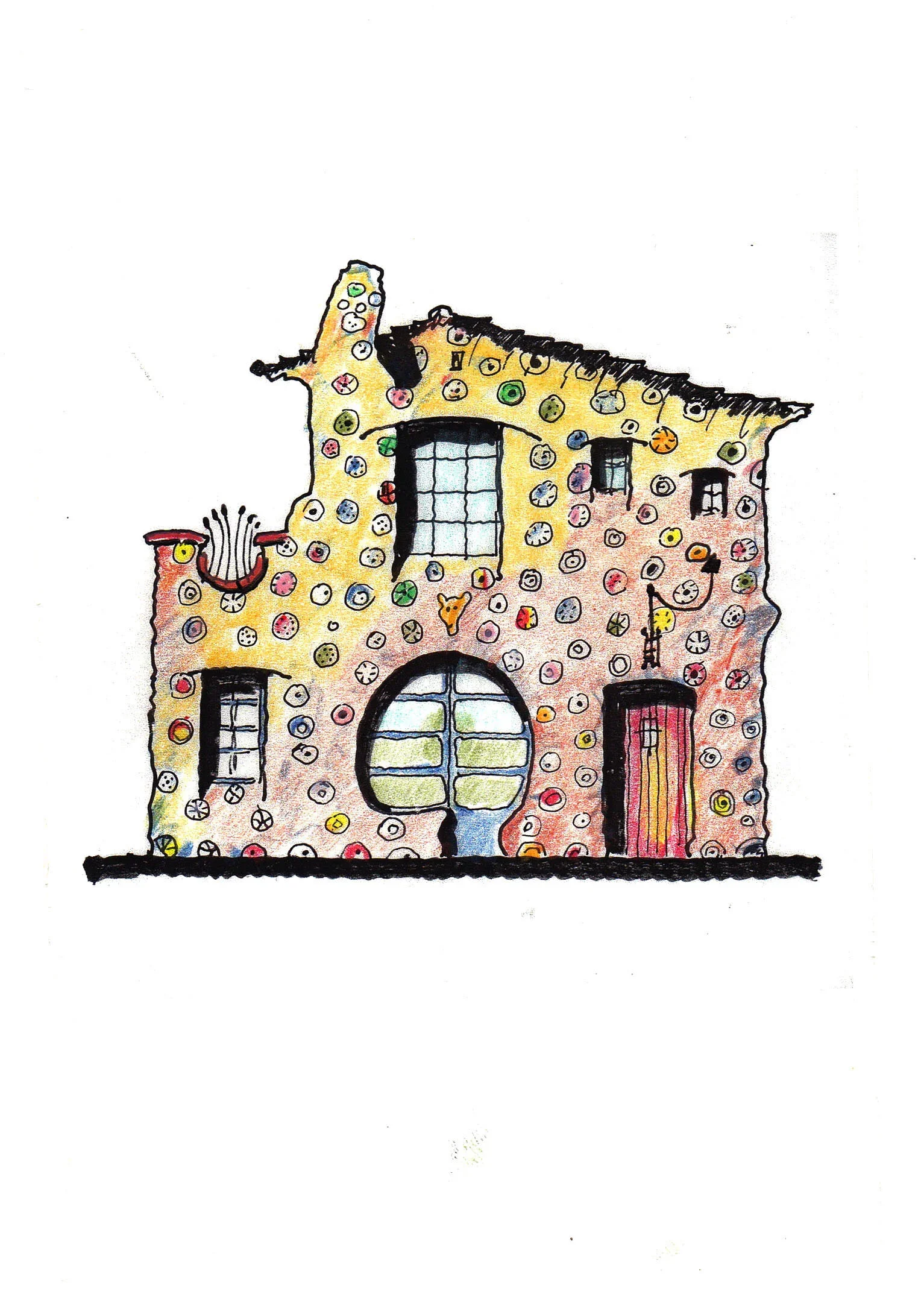 Cota Street Studios, Plate House Print