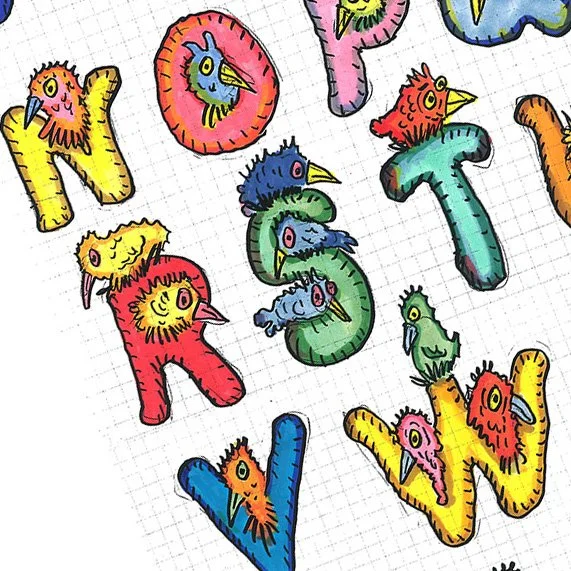 Alphabet Birds Print sized detail.jpg