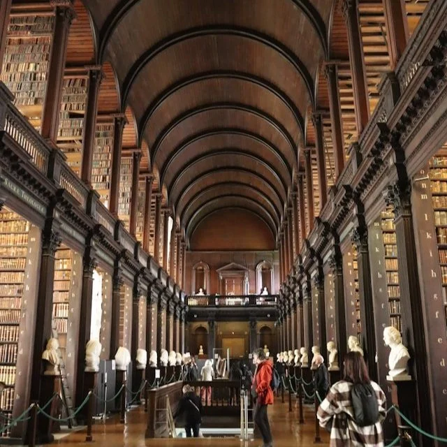 The Long Room at the Library of Trinity College Dublin.