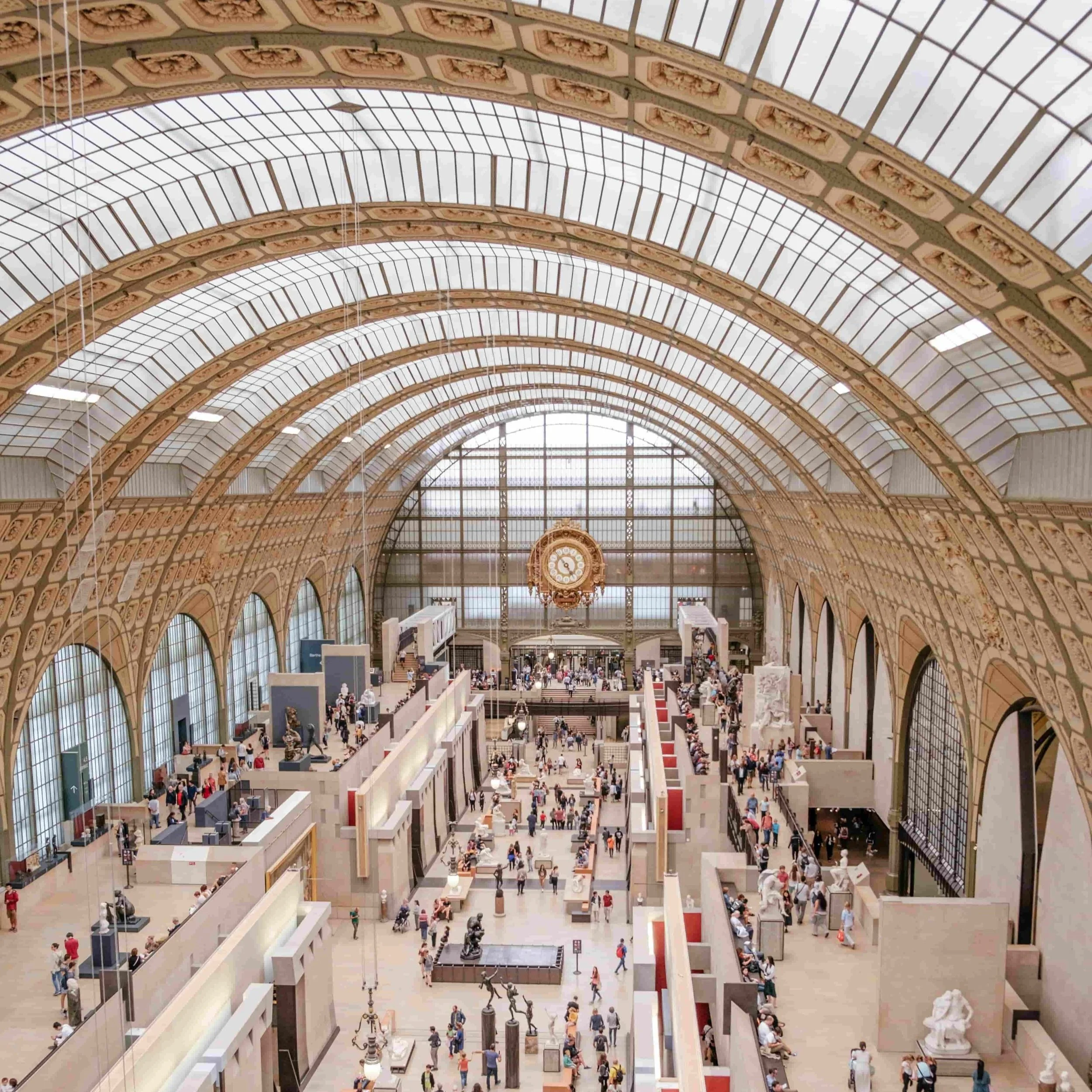 The interior of Musée d'Orsay in Paris.
