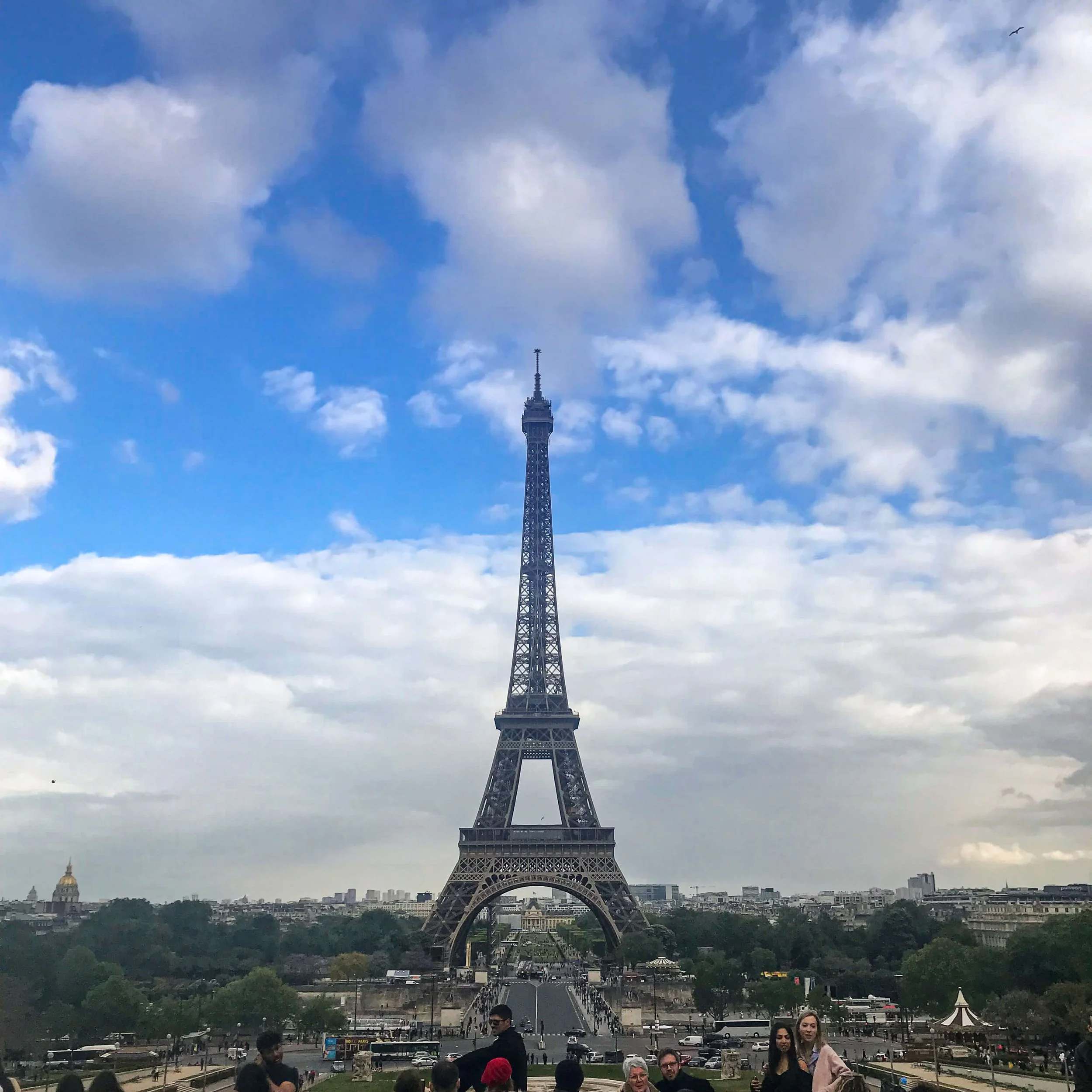 The Eiffel Tower, in Paris, France.