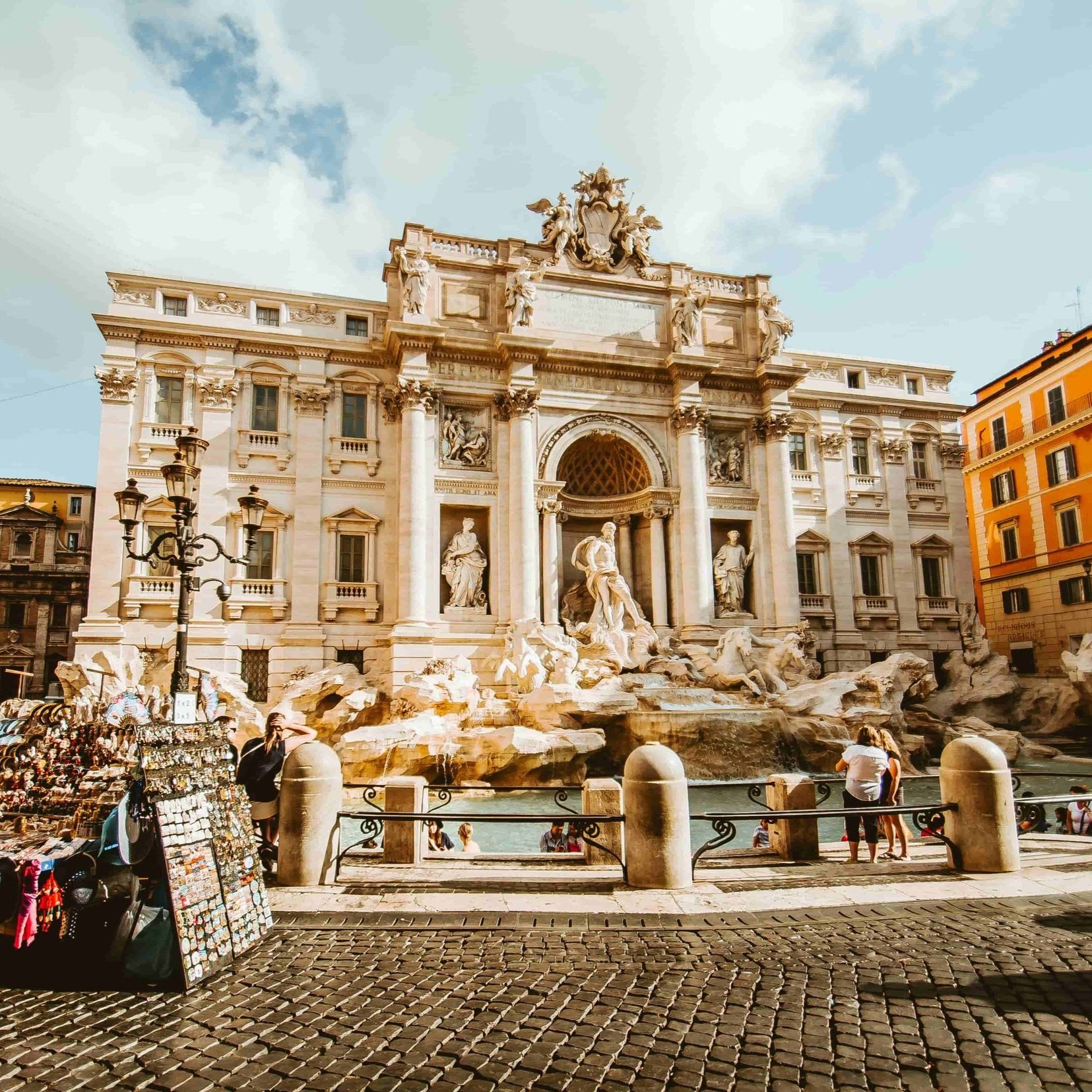Trevi Fountain in Rome.