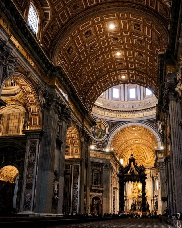The interior of St. Peter's Basilica.