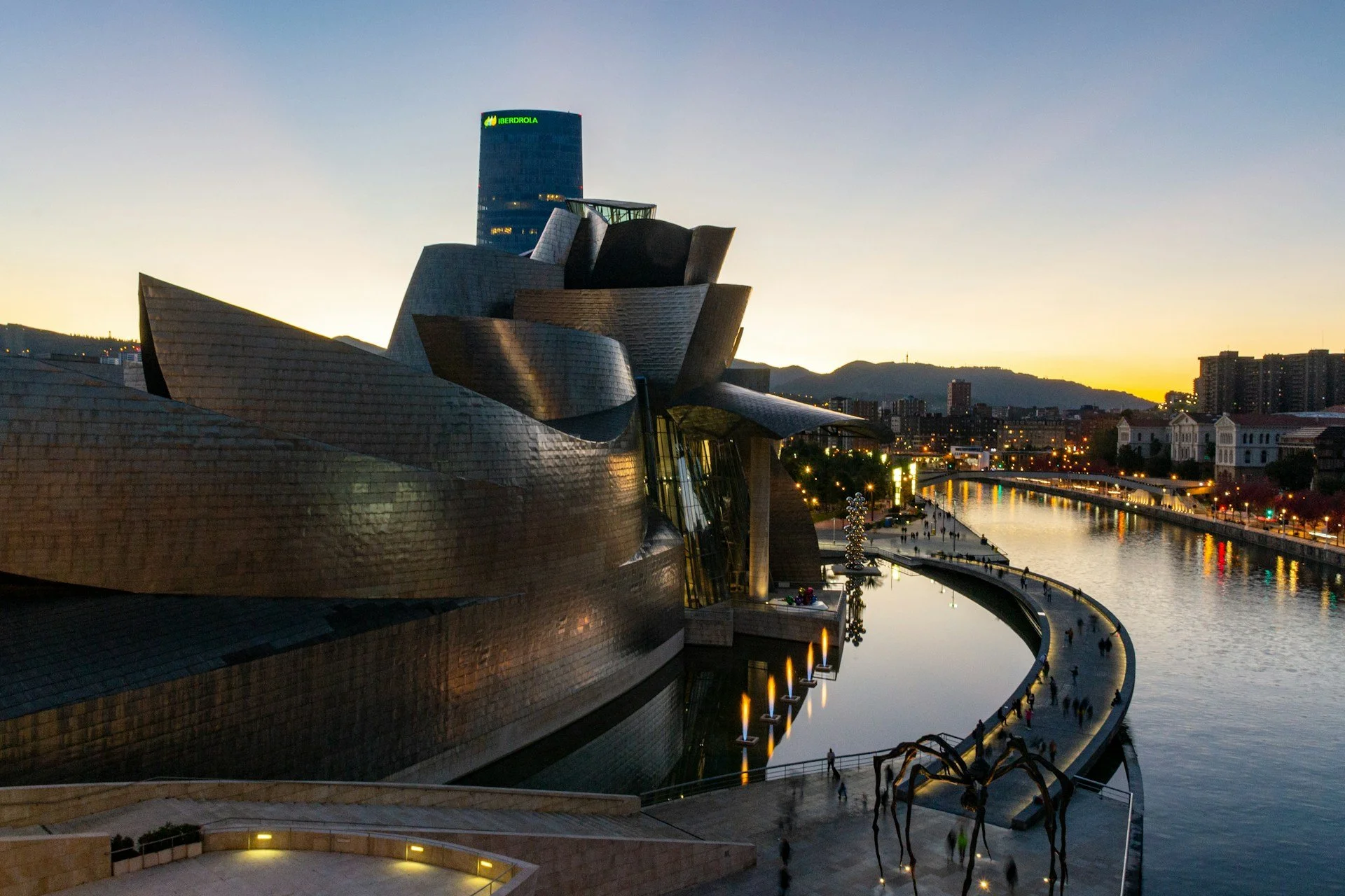 The Guggenheim Museum Bilbao in Bilbao, Spain.