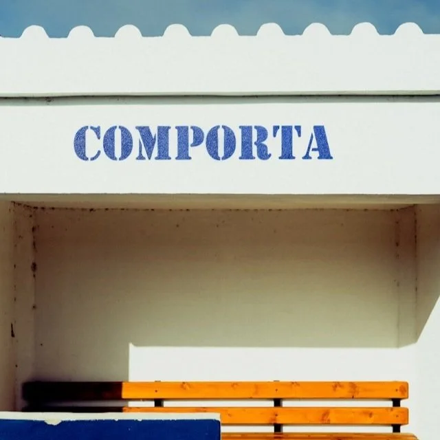 A bus stop in Comporta, Portugal.