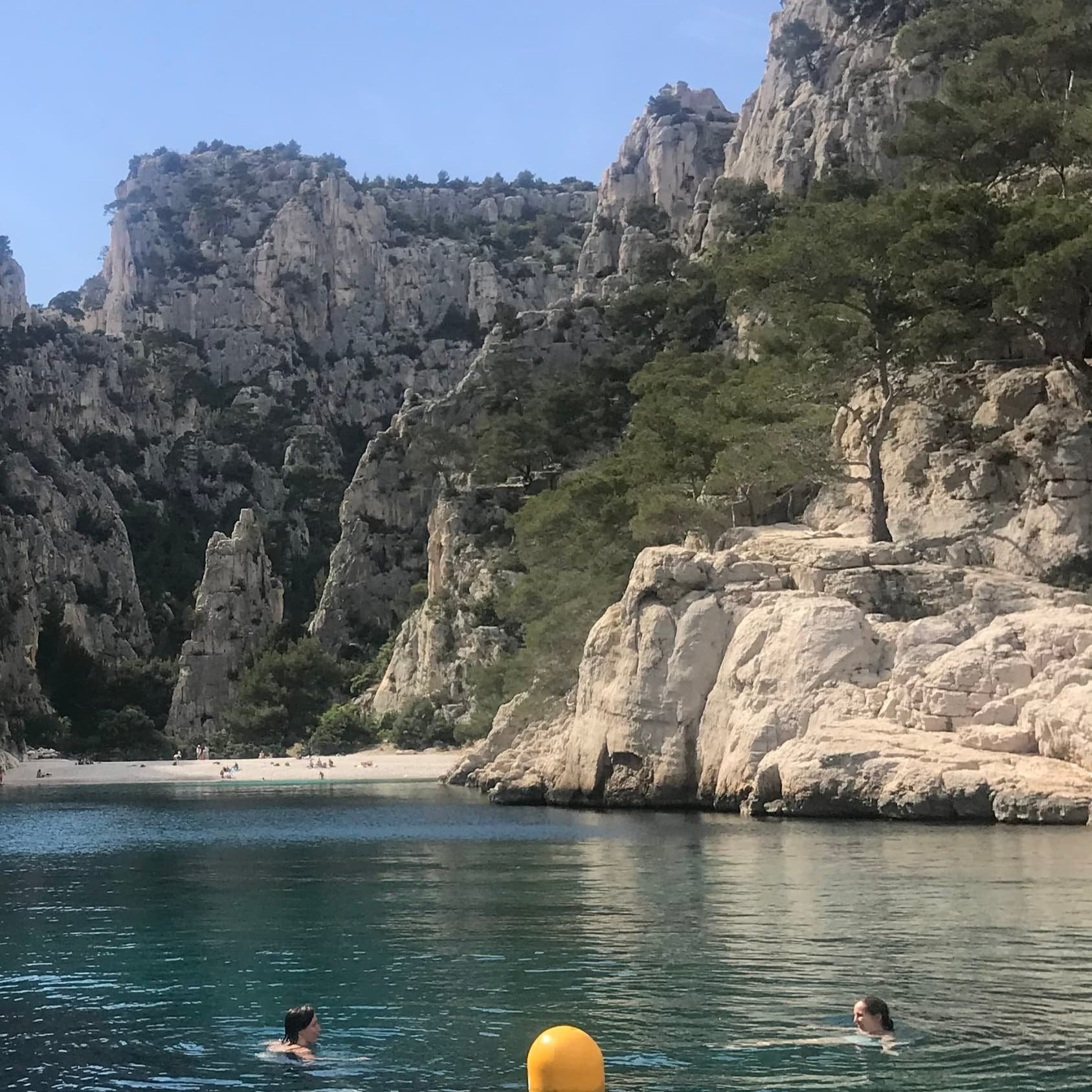 A secluded beach in the Calanques.